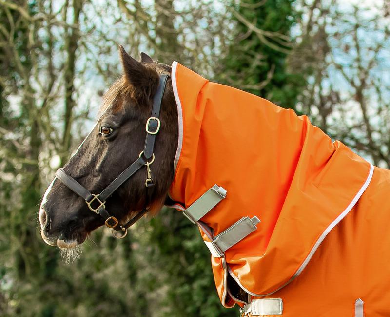 Swish 100g Orange Turnout Rug Neck Cover