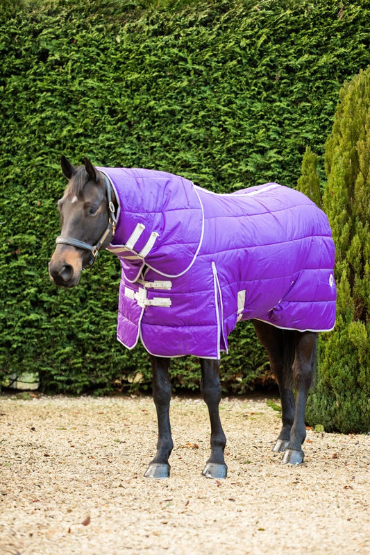 Swish 400g Detachable Neck Stable Rug - Purple