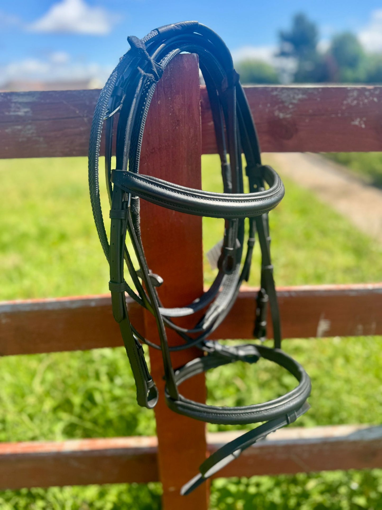JHL Black Leather Flash Bridle