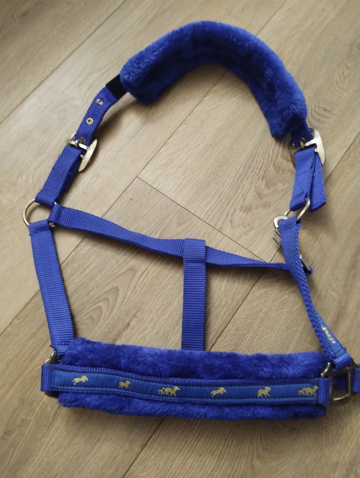 Blue Full size Fluffy Head Collar