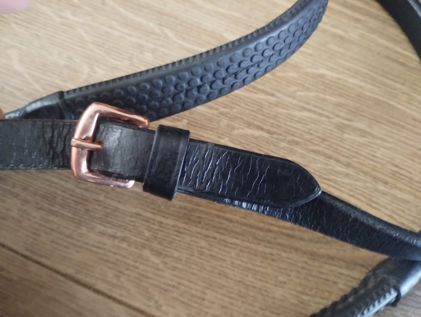 Pony Size Black/ Rose Gold Micklem Bridle