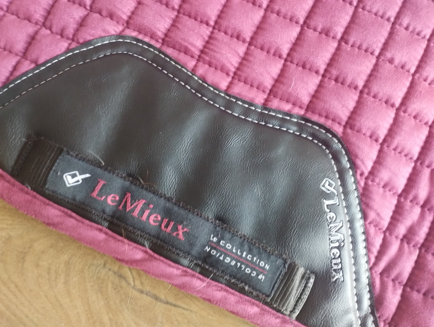 Large Lemieux Mulberry Saddle pad and fly hood set