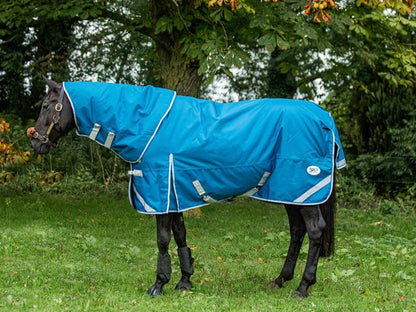 Swish 300g Turnout Rug With Detachable Neck - Turquoise