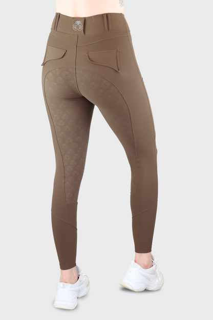 EQUEENE Performance Riding Breeches - Espresso
