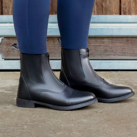 Hy Equestrian Children's Canterbury Zip Jodhpur Boot- Black