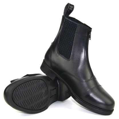 Hy Equestrian Children's Canterbury Zip Jodhpur Boot- Black