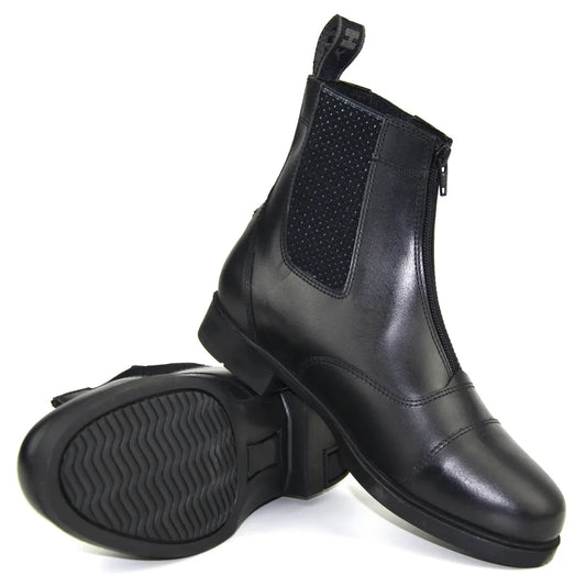 Hy Equestrian Children's Canterbury Zip Jodhpur Boot- Black
