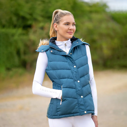 Coldstream Leitholm Quilted Gilet- Cool Slate Blue
