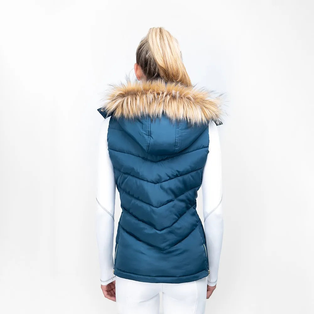 Coldstream Leitholm Quilted Gilet- Cool Slate Blue