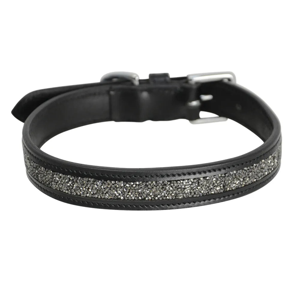 Hy Equestrian Encrusted Dog Collar- 12 Inch