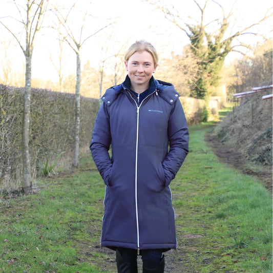 Hy Equestrian Elevate Guard Waterproof Coat Navy