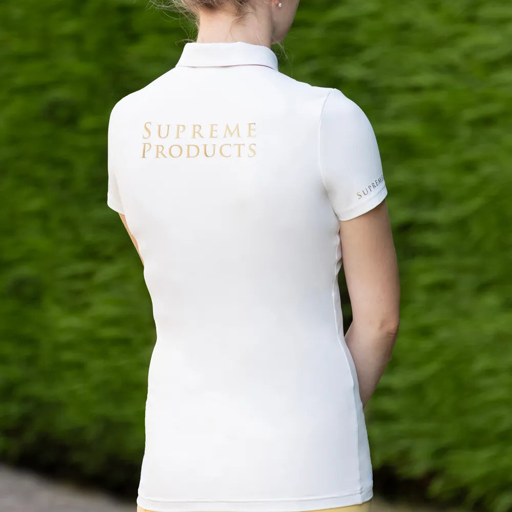 Supreme Products Short Sleeve Champion Competition Shirt with zip- Cream