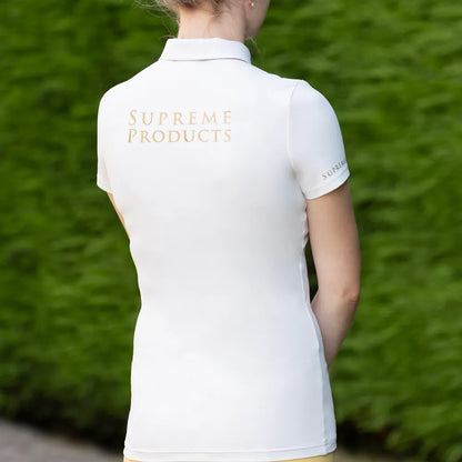Supreme Products Short Sleeve Champion Competition Shirt with zip- Cream