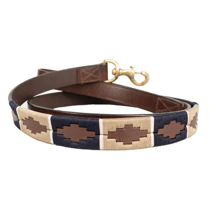 Benji & Flo Sublime Polo Leather Dog Lead- 115cm