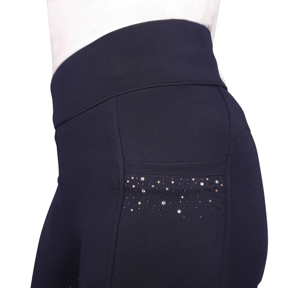 Hy Equestrian Roka Regal Riding Tights Navy