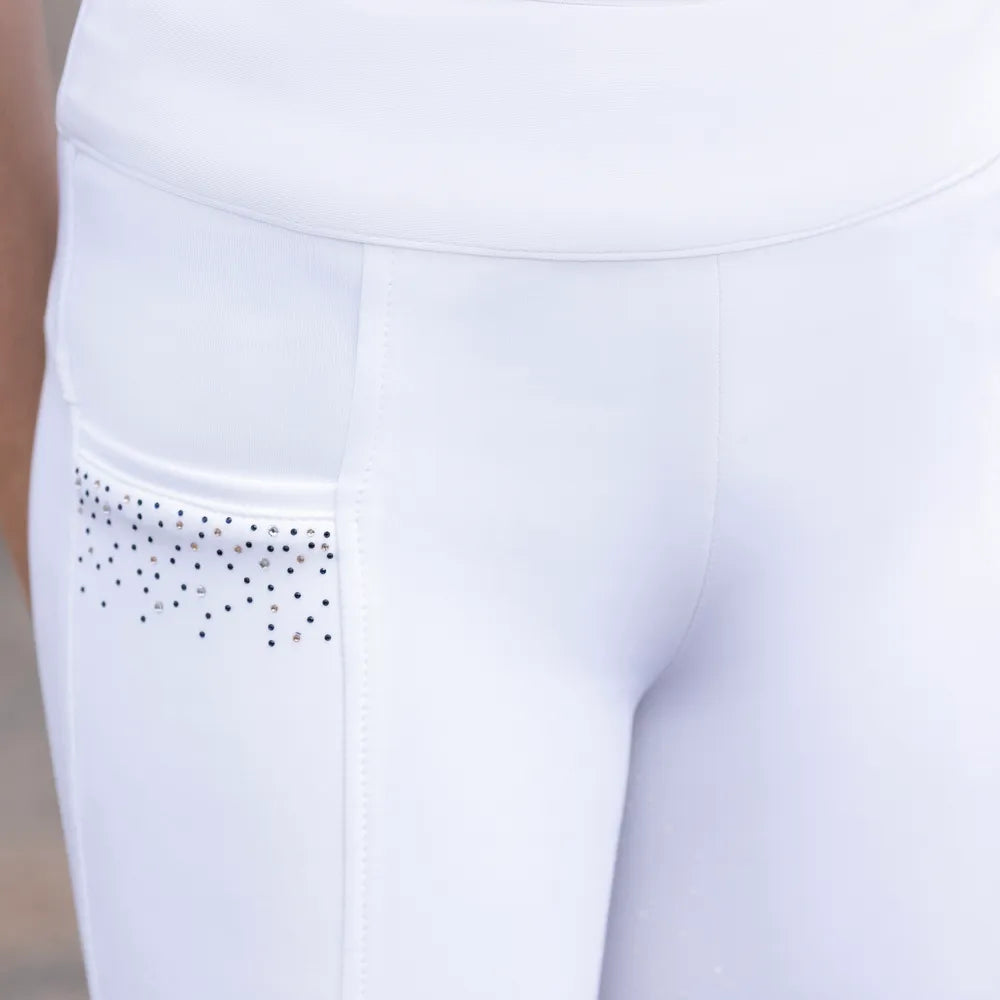 Hy Equestrian Roka Regal Riding Tights White