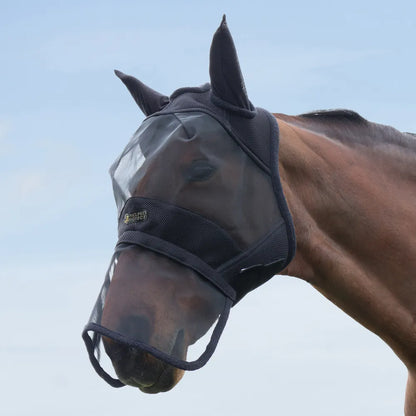 Hy Equestrian Armoured Protect Full Mask with Ears and Nose