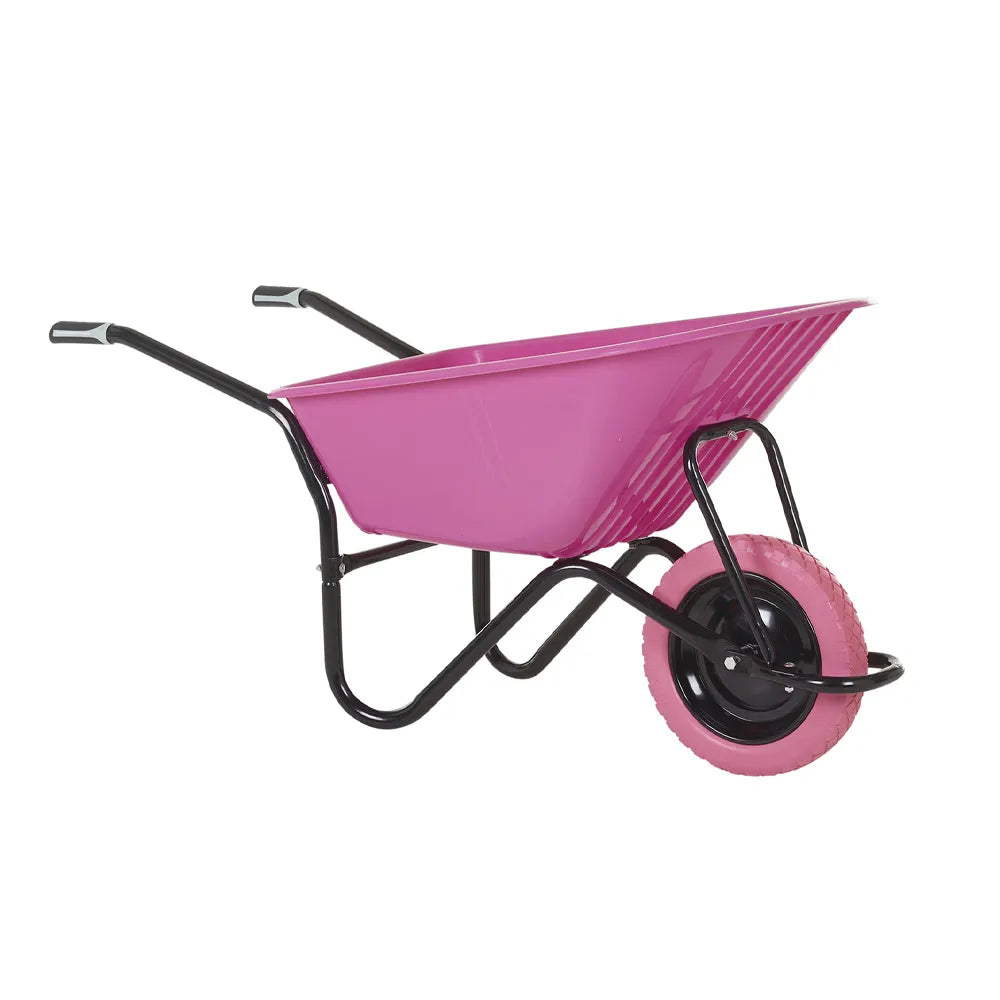 GPC Olympus Heavy Duty 100L Wheelbarrow- Pink