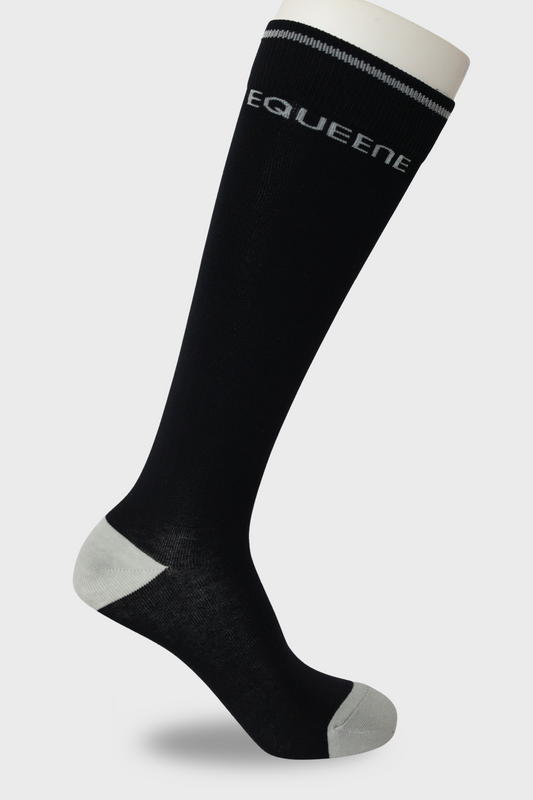 EQUEENE Performance Riding Socks - Black