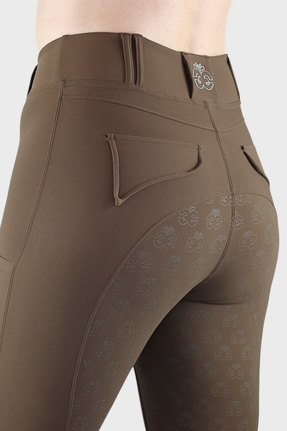 EQUEENE Performance Riding Breeches - Espresso