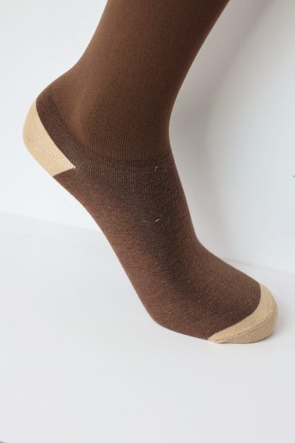 EQUEENE Performance Riding Socks - Brown