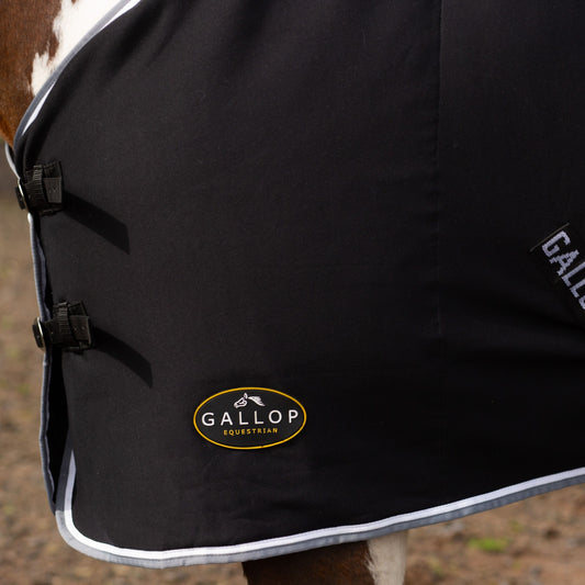 NEW GALLOP Black Jersey Cooler Rug