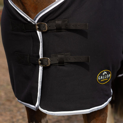NEW GALLOP Black Jersey Cooler Rug