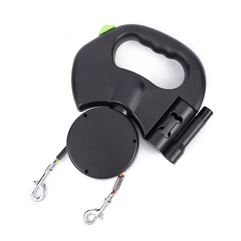 Creative Retractable Two Dog Lead