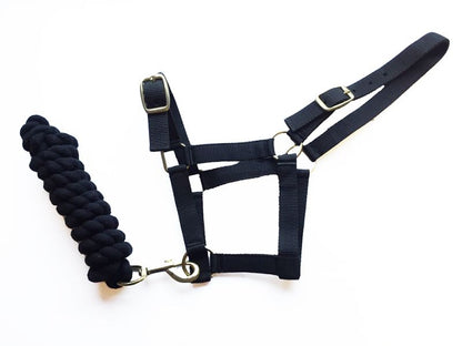 Harlequin Headcollar and Rope Set- Various Colours