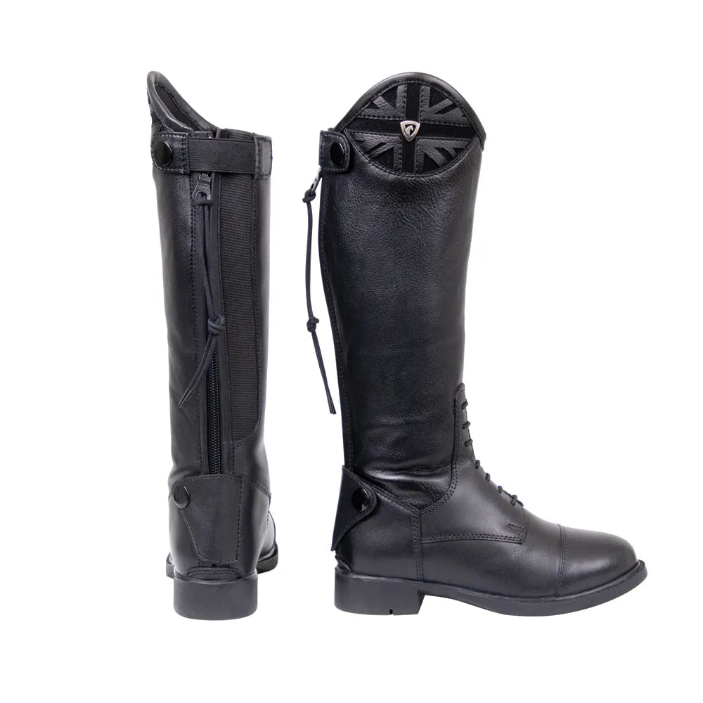 Hy Equestrian Childrens Union Jack Riding Boots
