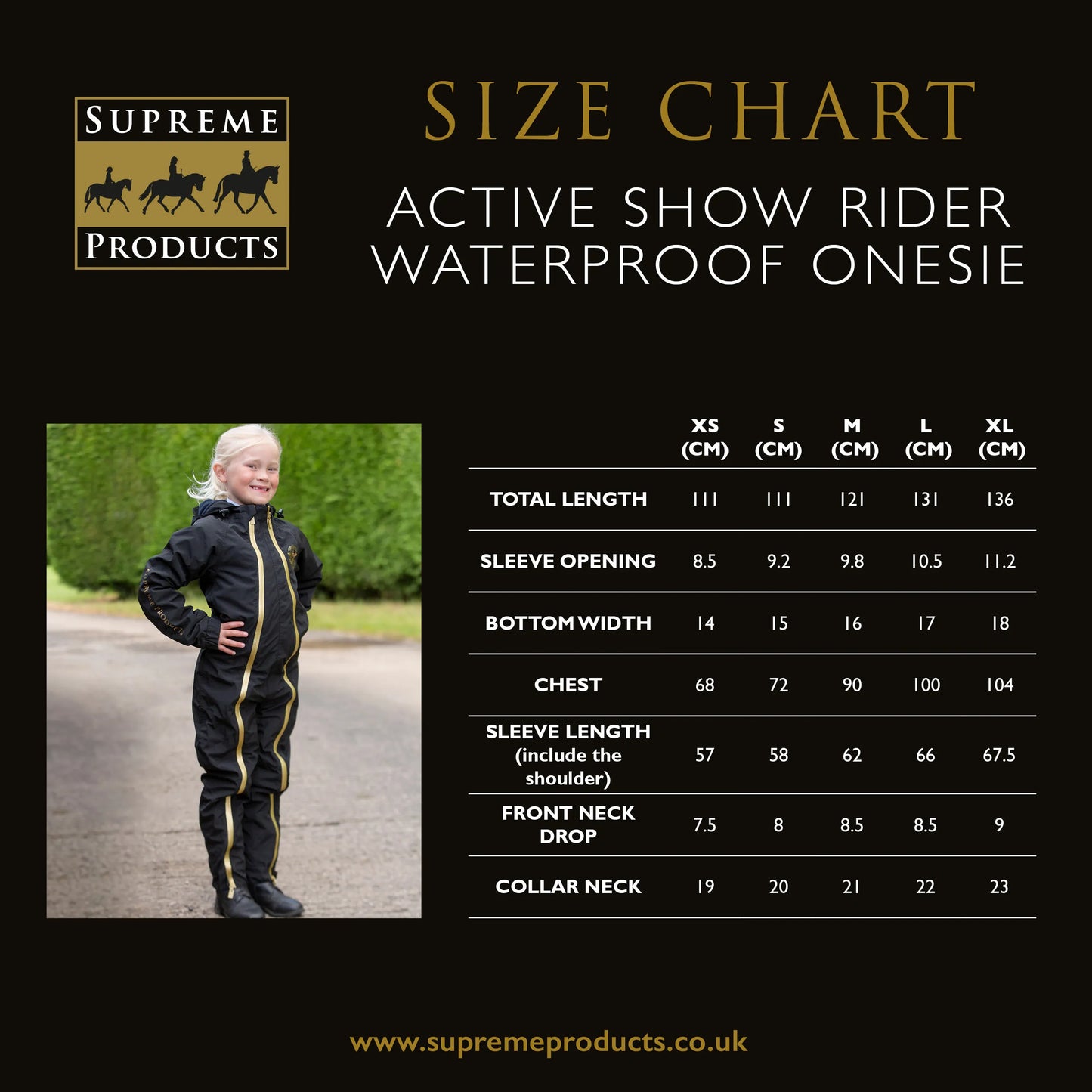 Supreme Products Active Rider Junior Show Riding Waterproof Onesie