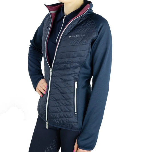 Hy Equestrian Synergy Elevate Sync Lightweight Jacket- Navy/ Fig