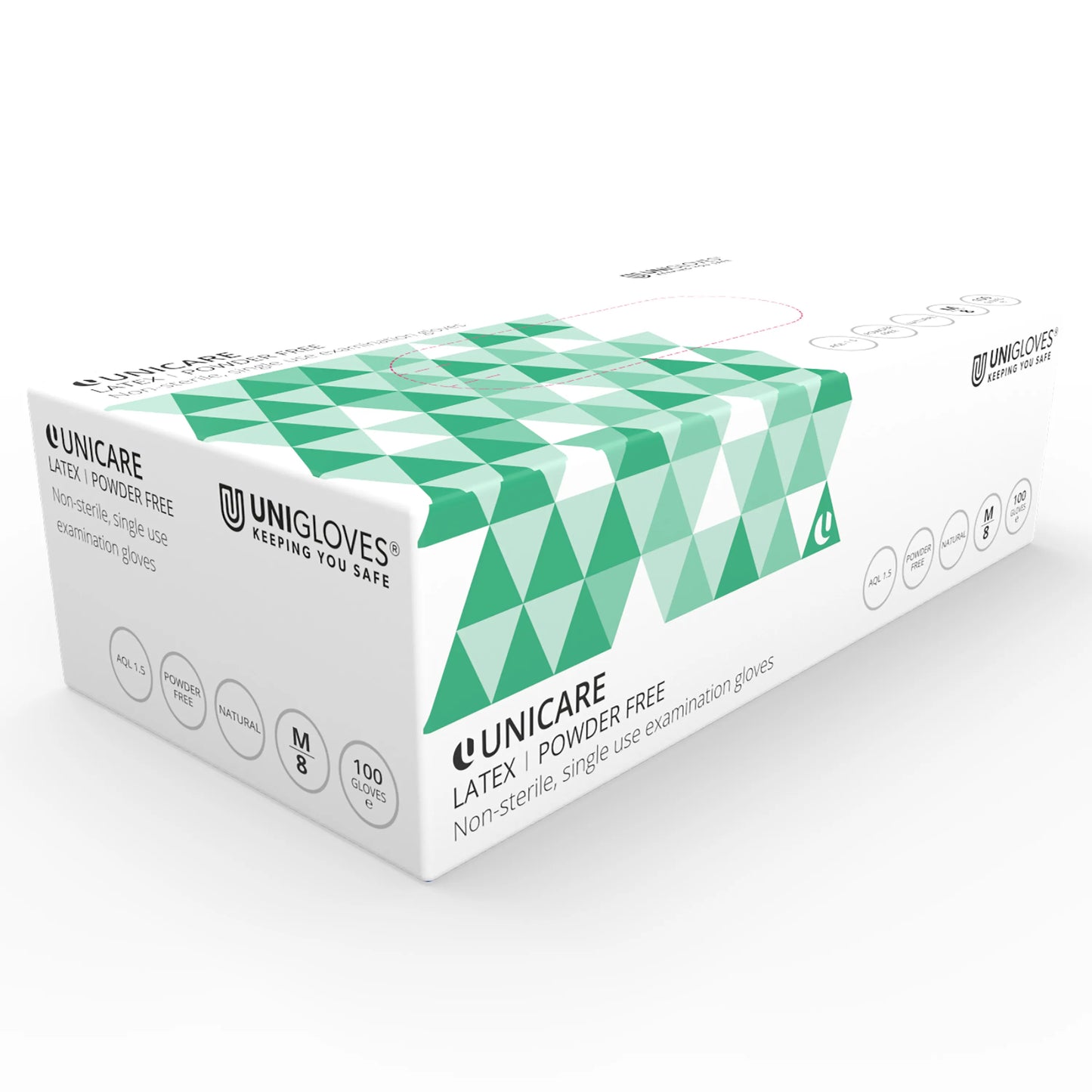Unicare Clear Latex Gloves