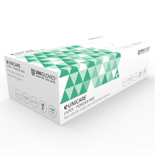 Unicare Clear Latex Gloves