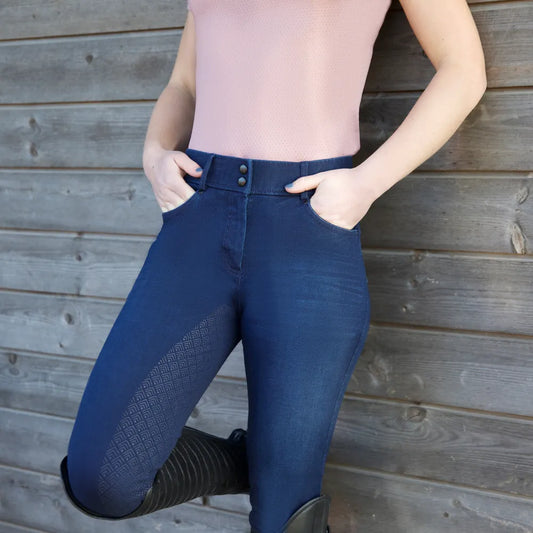 Hy Equestrian Elevate Denim Breeches- Various Colours