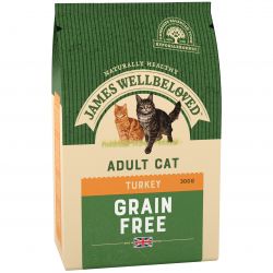 JAMES WELLBELOVED Adult Cat Grain Free No Cereals Turkey & Veg 300g