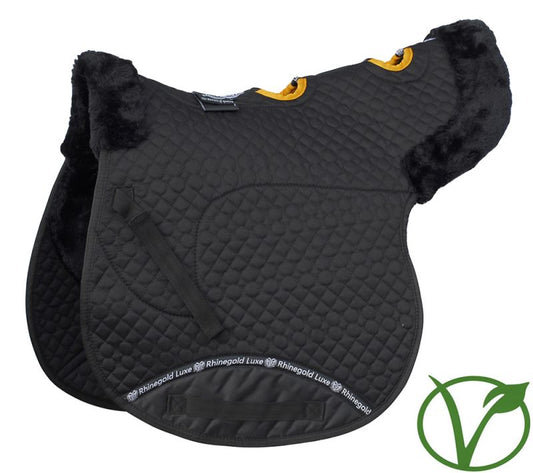 Rhinegold Luxe Fur Vented Numnah- Various Colours