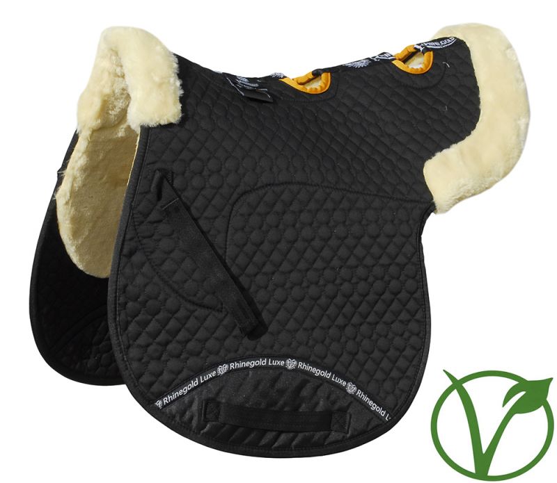 Rhinegold Luxe Fur Vented Numnah- Various Colours