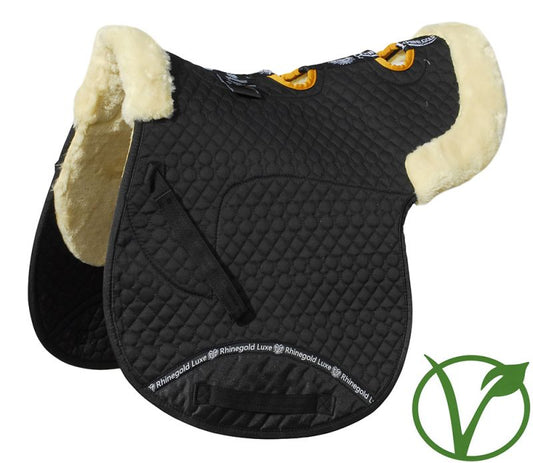 Rhinegold Luxe Fur Vented Numnah- Various Colours