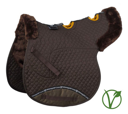 Rhinegold Luxe Fur Vented Numnah- Various Colours