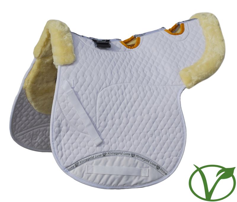 Rhinegold Luxe Fur Vented Numnah- Various Colours