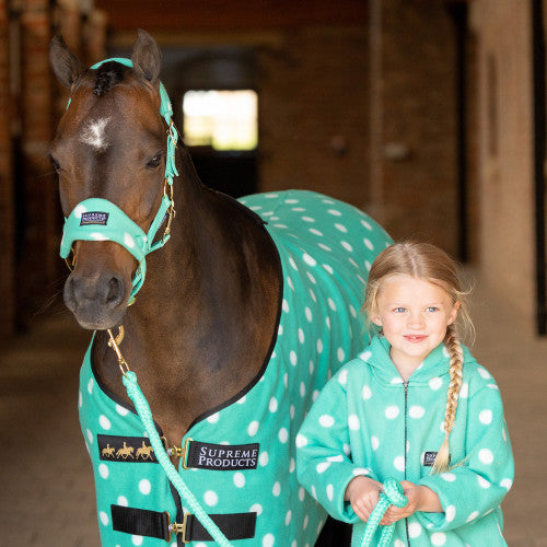 Supreme Products Dotty Headcollar and Leadrope set