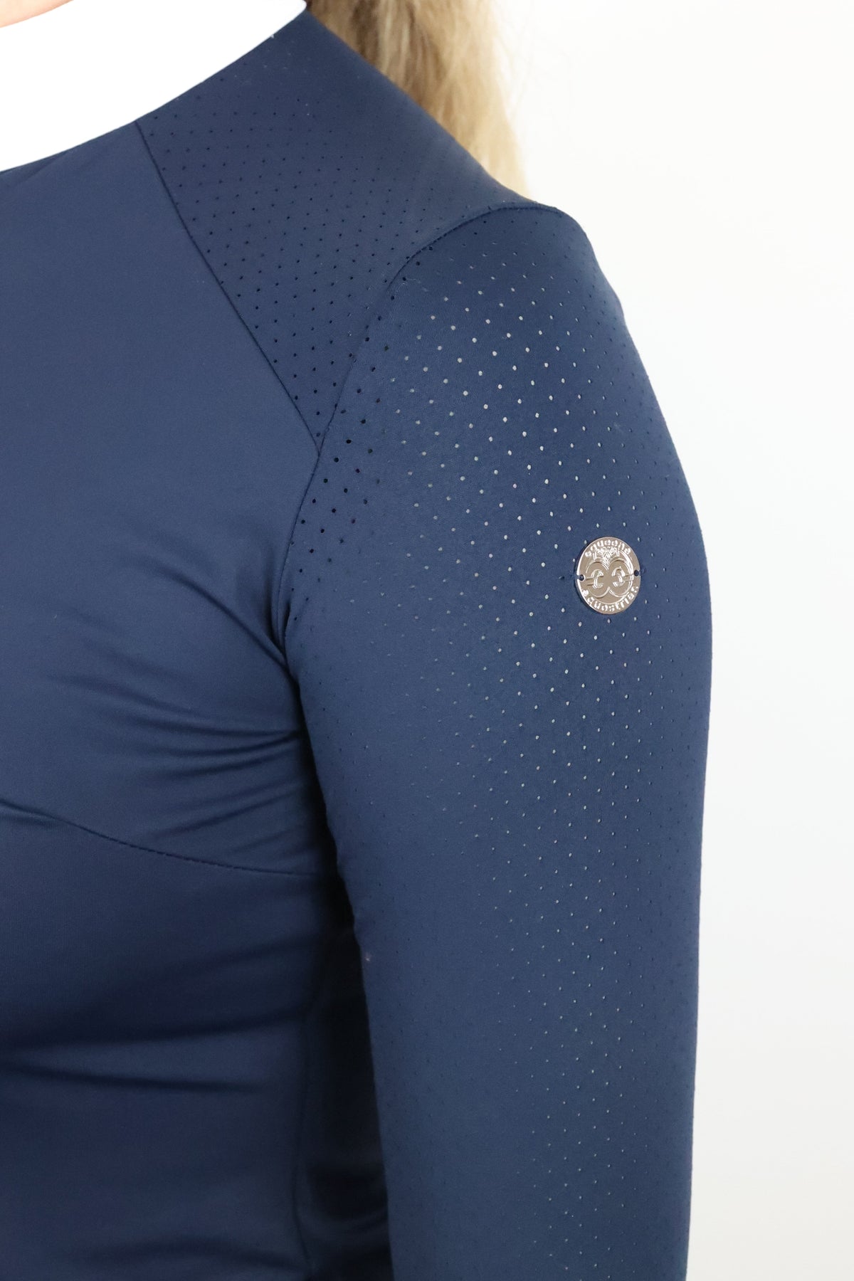 EQUEENE Long Sleeved Show Shirt - Navy