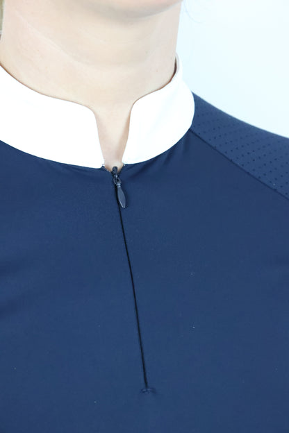EQUEENE Long Sleeved Show Shirt - Navy