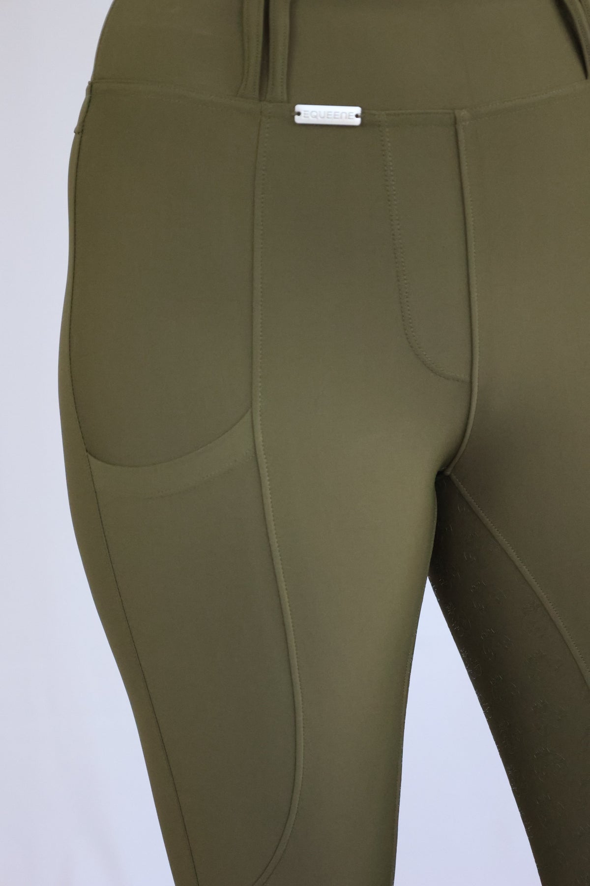 EQUEENE Performance Riding Breeches - Khaki