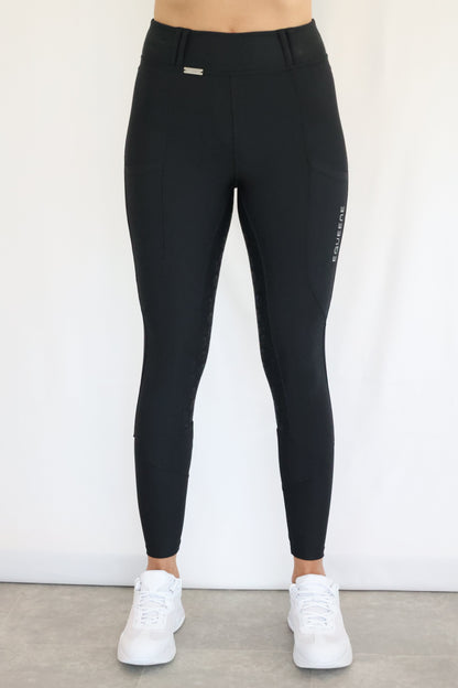 EQUEENE Performance Riding Breeches - Black