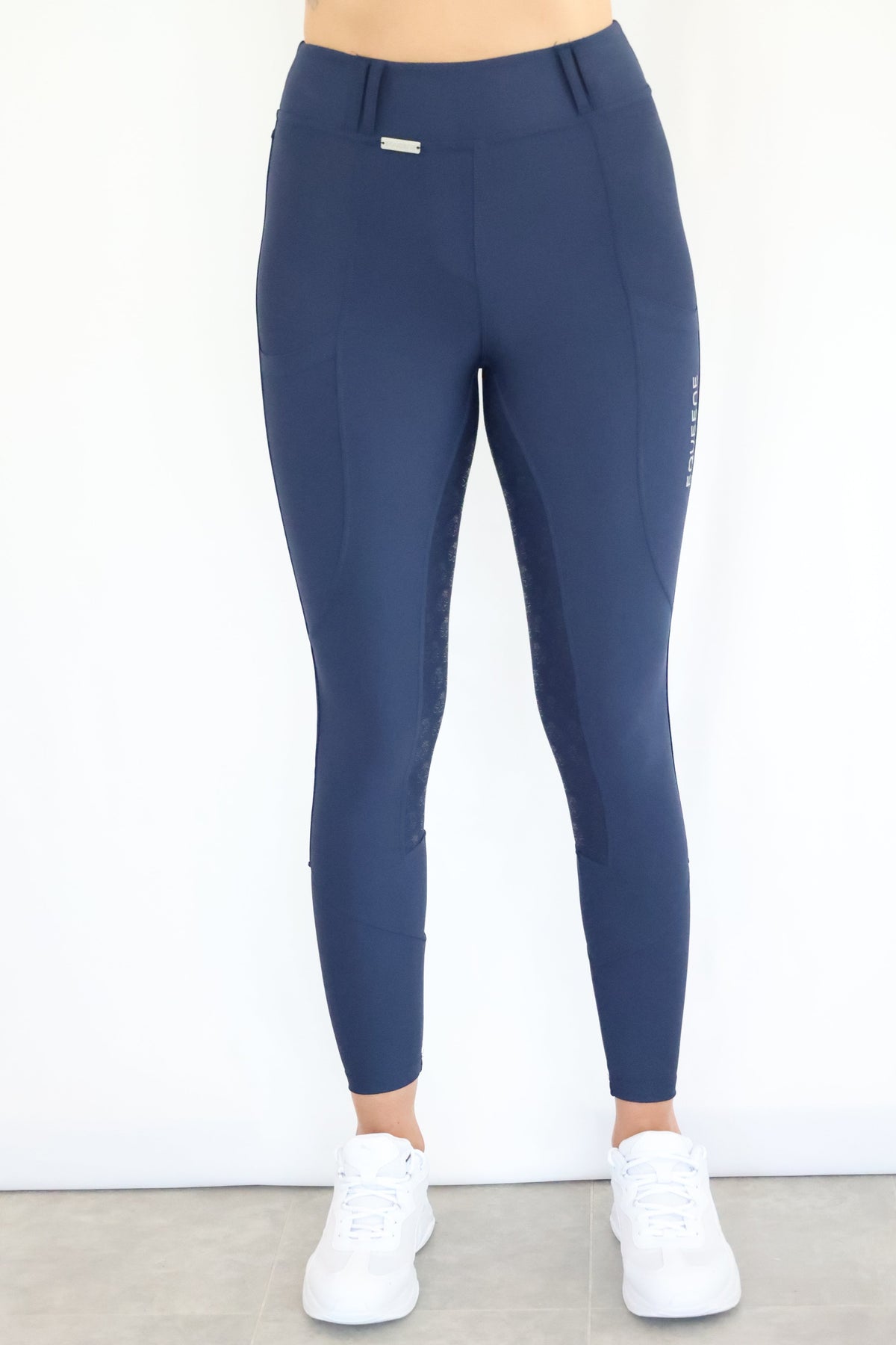 EQUEENE Performance Riding Breeches - Navy