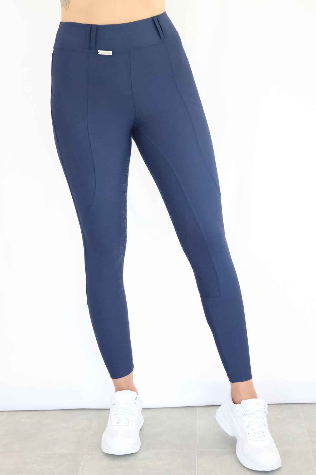 EQUEENE Performance Riding Breeches - Navy