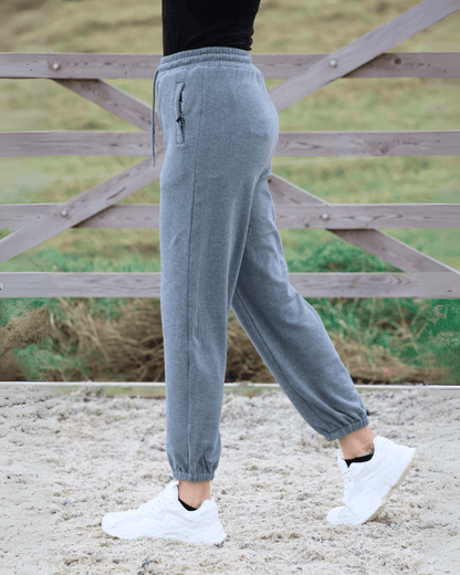 EQUEENE Lola Polar Sweatpants - Charcoal
