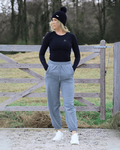 EQUEENE Lola Polar Sweatpants - Charcoal